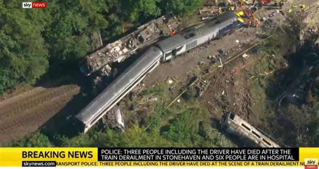 Fatal Train Derailment In Scotland Leaves Three Dead After Heavy Rains