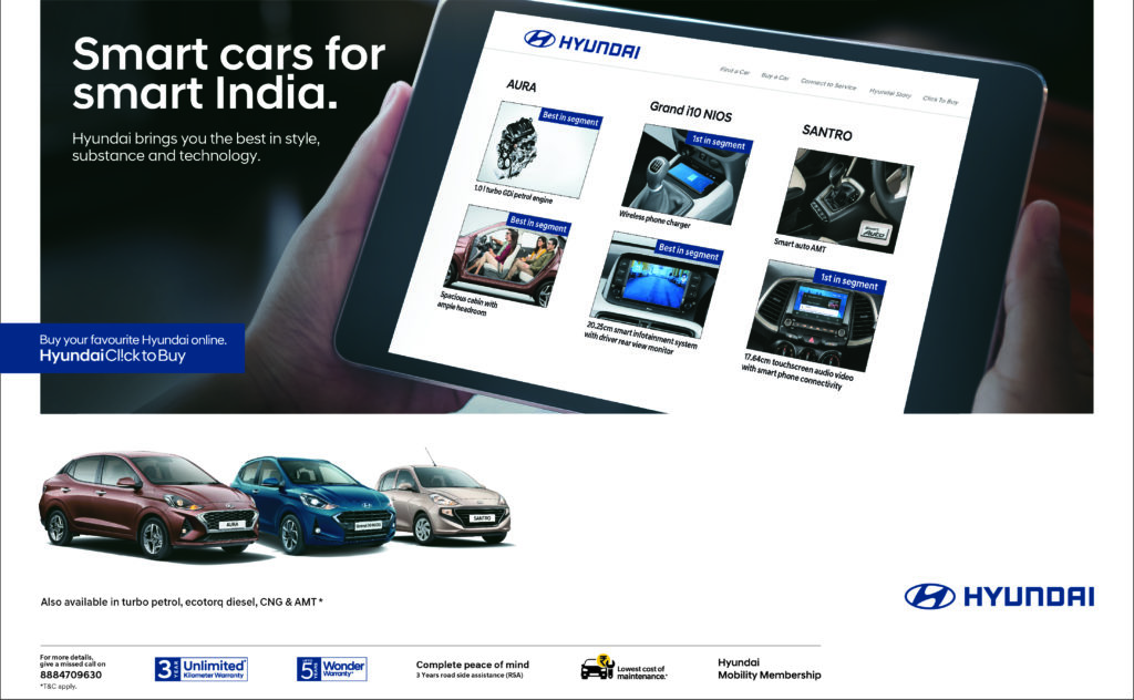 Hyundai’s ‘SMART CARS FOR SMART INDIA’ Targets Millennial Indians