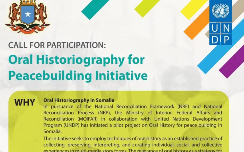 Orality In The Somali Oral Historiography Project