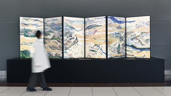 Japanese Samurai & Ninja Inspired Art Decorates Chubu Centrair Airport
