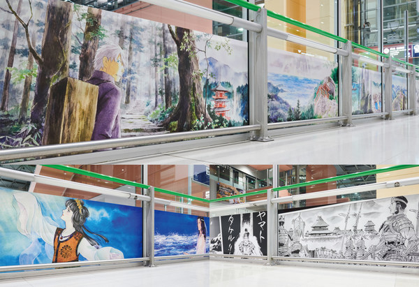 Manga Artists’ Works Exhibited at Kansai Airport Starting This Week