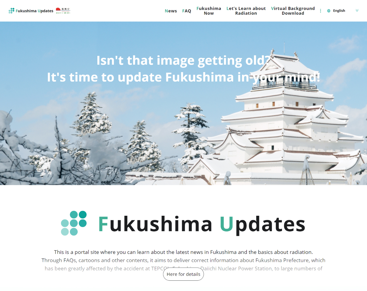 Japan’s Reconstruction Agency Opens “Fukushima Updates,” Portal