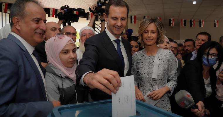The presidential election of Syria is facing dismissal as a  farce by the opposition
