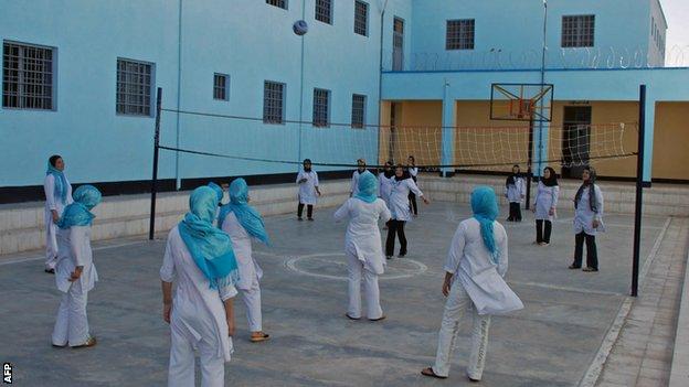 Afghanistan’s female volleyball team fears Taliban