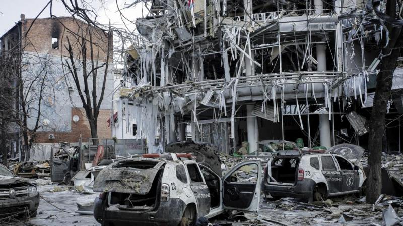 Russian forces takes over theatre, sheltering civilians