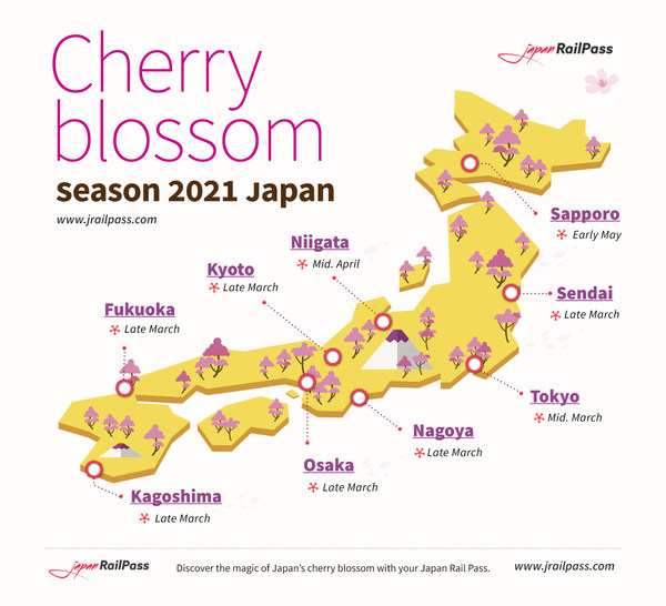 Experience Japan’s 2021 Cherry Blossom – From Home