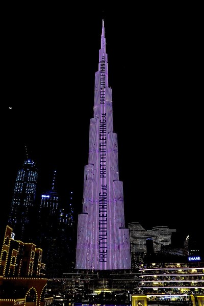 PrettyLittleThing Turns Burj Khalifa Pink For Women’s History Month