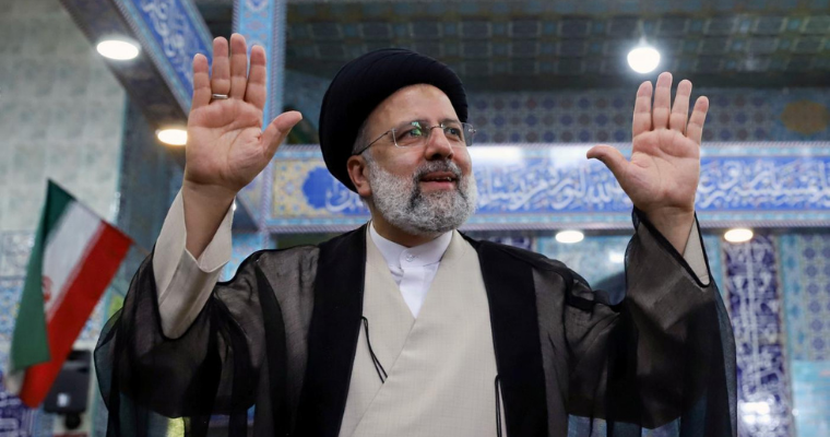 Raisi marks his position as the next president in Iran election