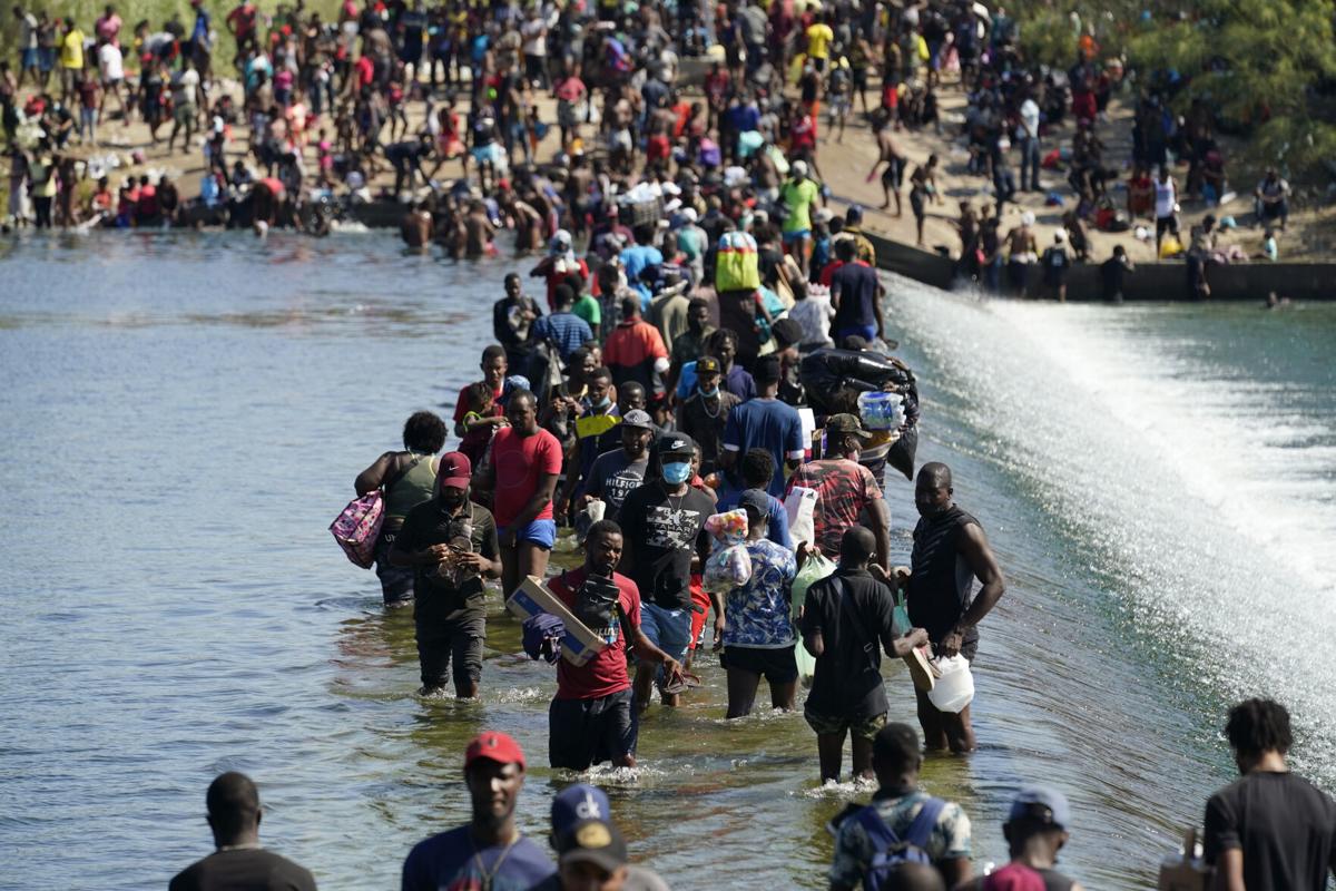 Haitian migrants attempt to cross the US from Mexicali