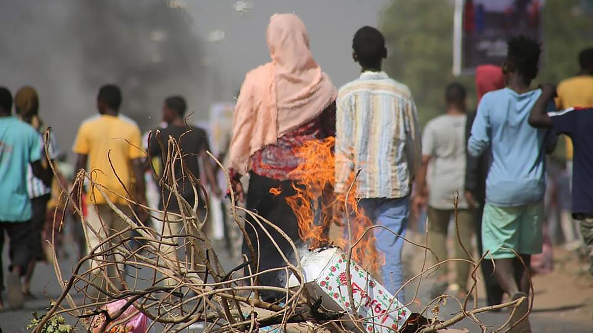 Protests remain after military coup in Sudan
