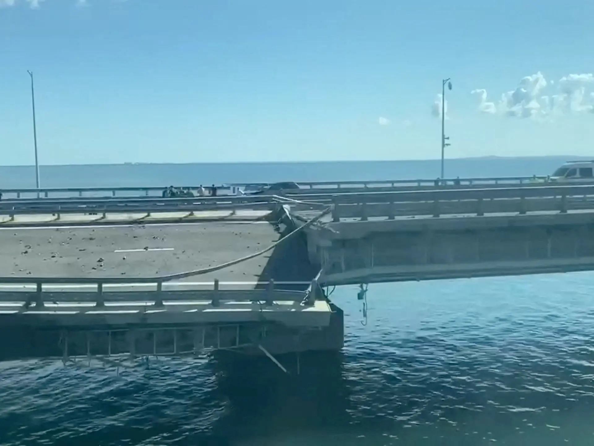 Ukraine President calls Crimea bridge as a military target