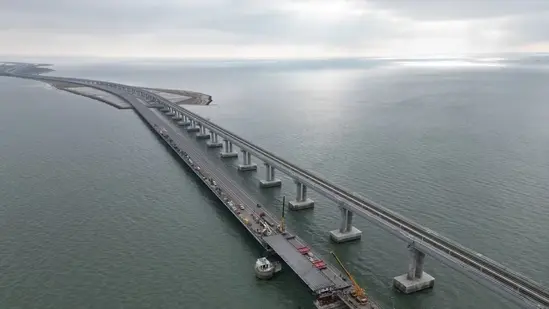 Russia says ’emergency incident’ on Crimea bridge has halted traffic