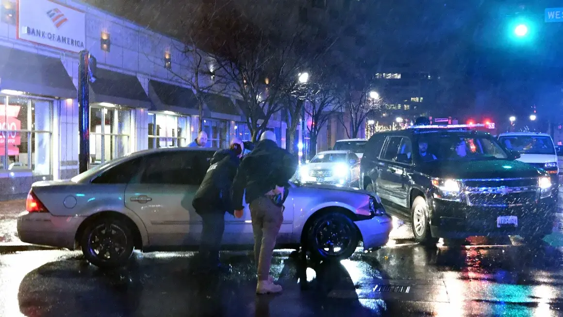 US President’s motorcade got hit by another car at campaign headquarters